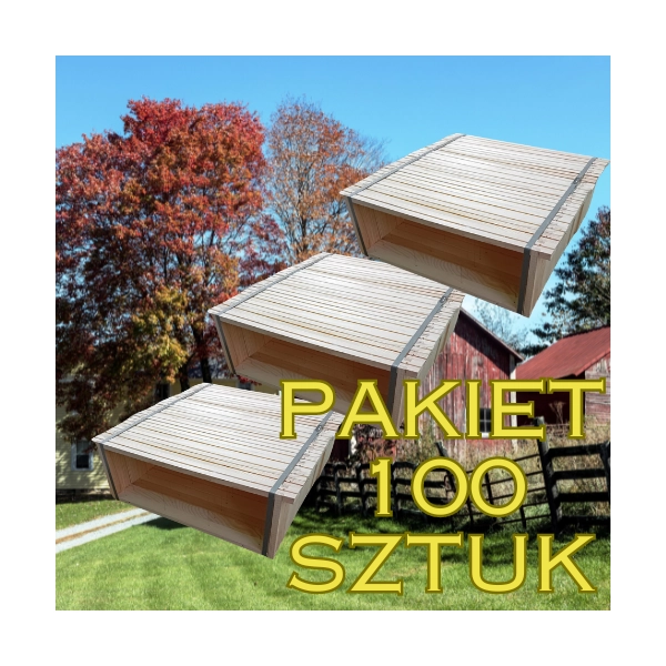 Pakiet ramka 1/2 wielkopolska prosta, zadrutowana, złożona 100szt.